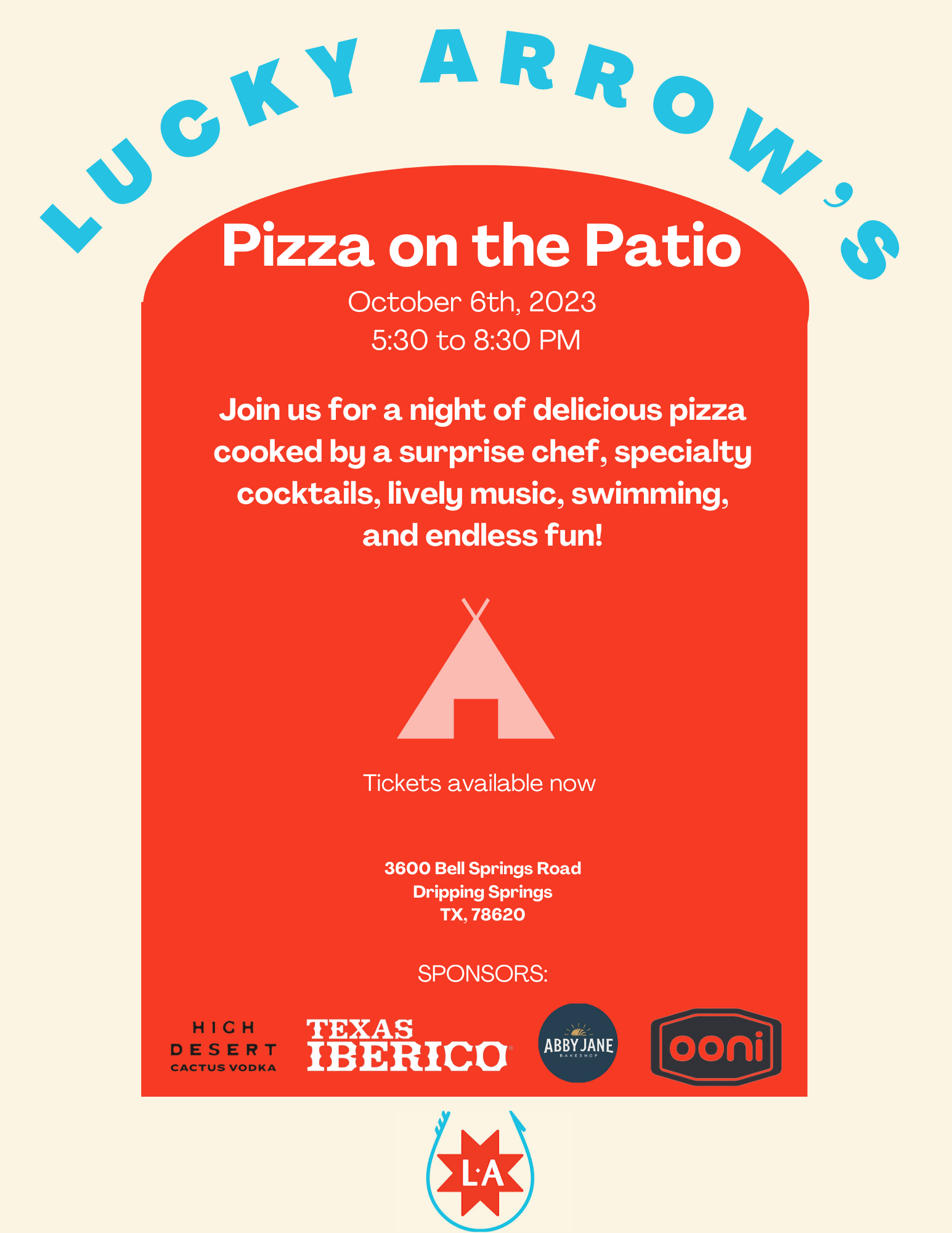 Pizza on the Patio Flyer
